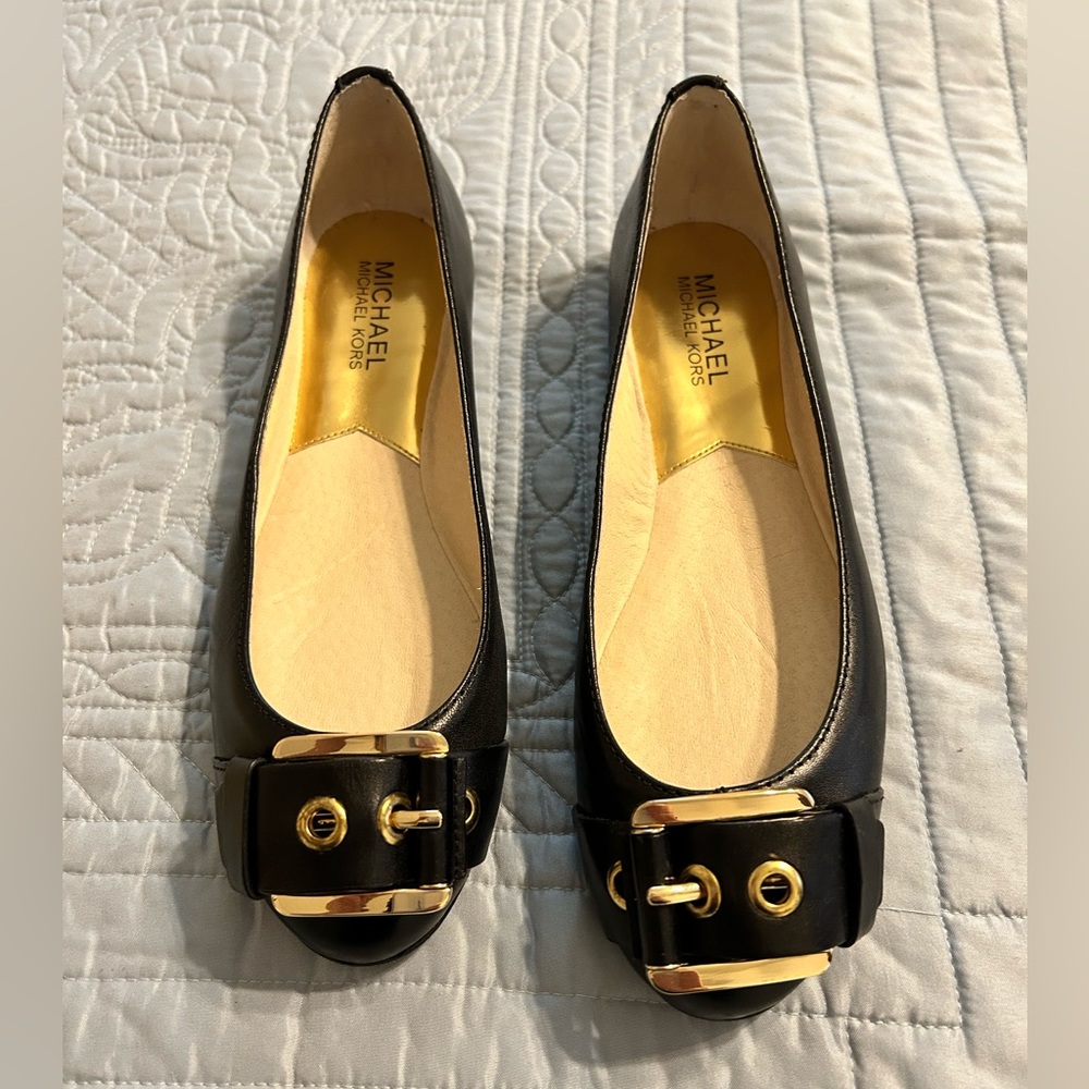 Michael Kors black flats size 7.5 M new with original box and never worn!